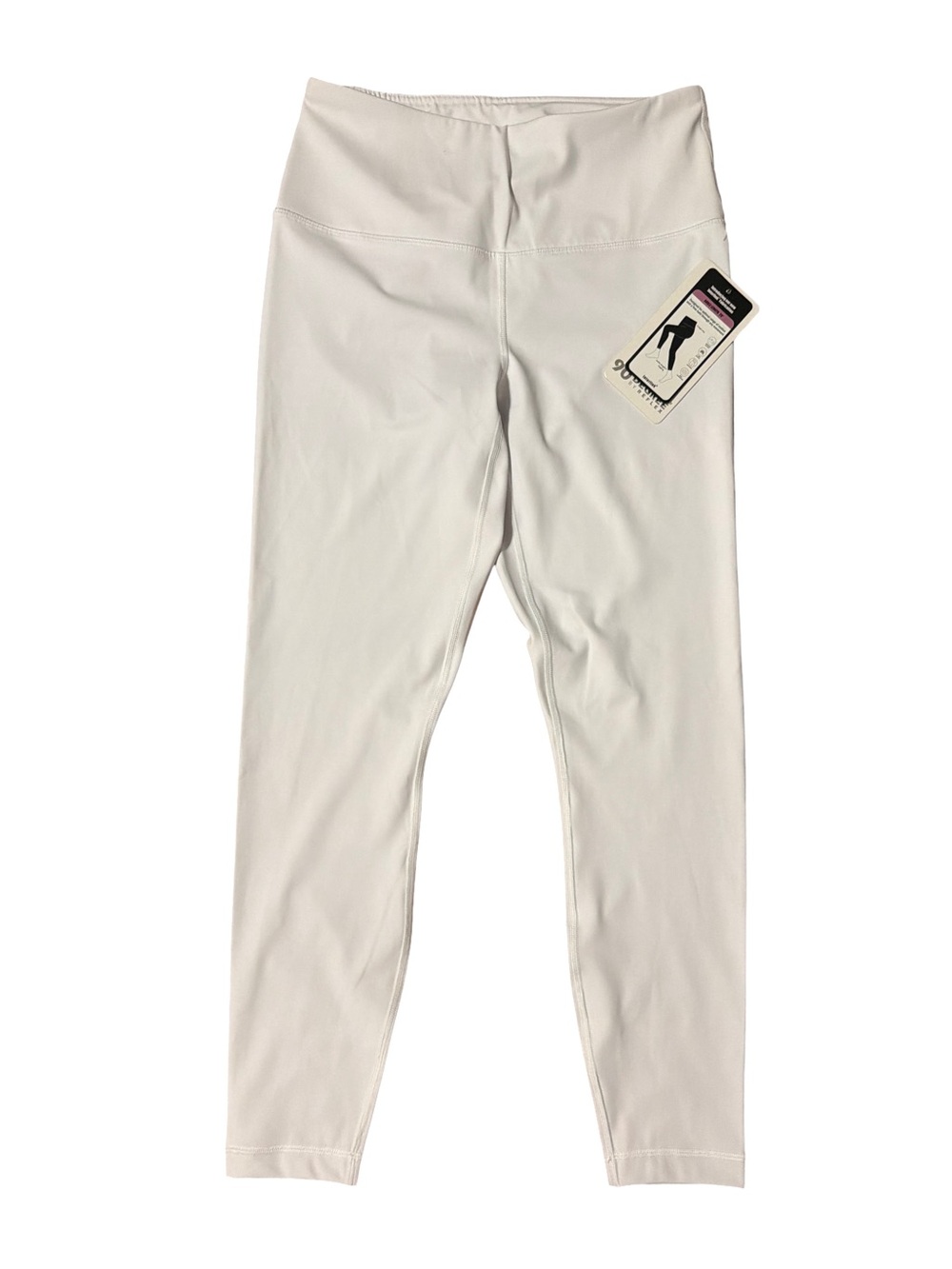 90 Degree By Reflex White High-Rise Leggings-Size M
